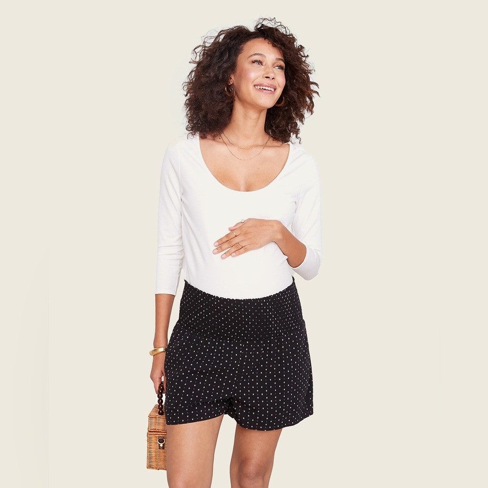 Hatch High Waisted Smocked Shorts
